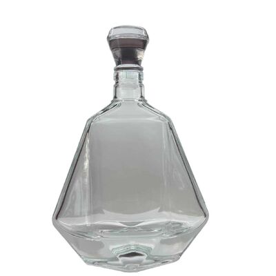 Clear Thick Wall Glass Bottle Custom Shape for Beverage Packaging